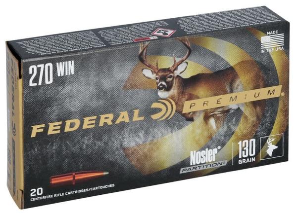 FEDERAL .270Win Nosler Partition